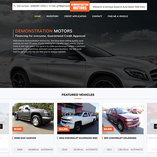 Demonstration Motors 3